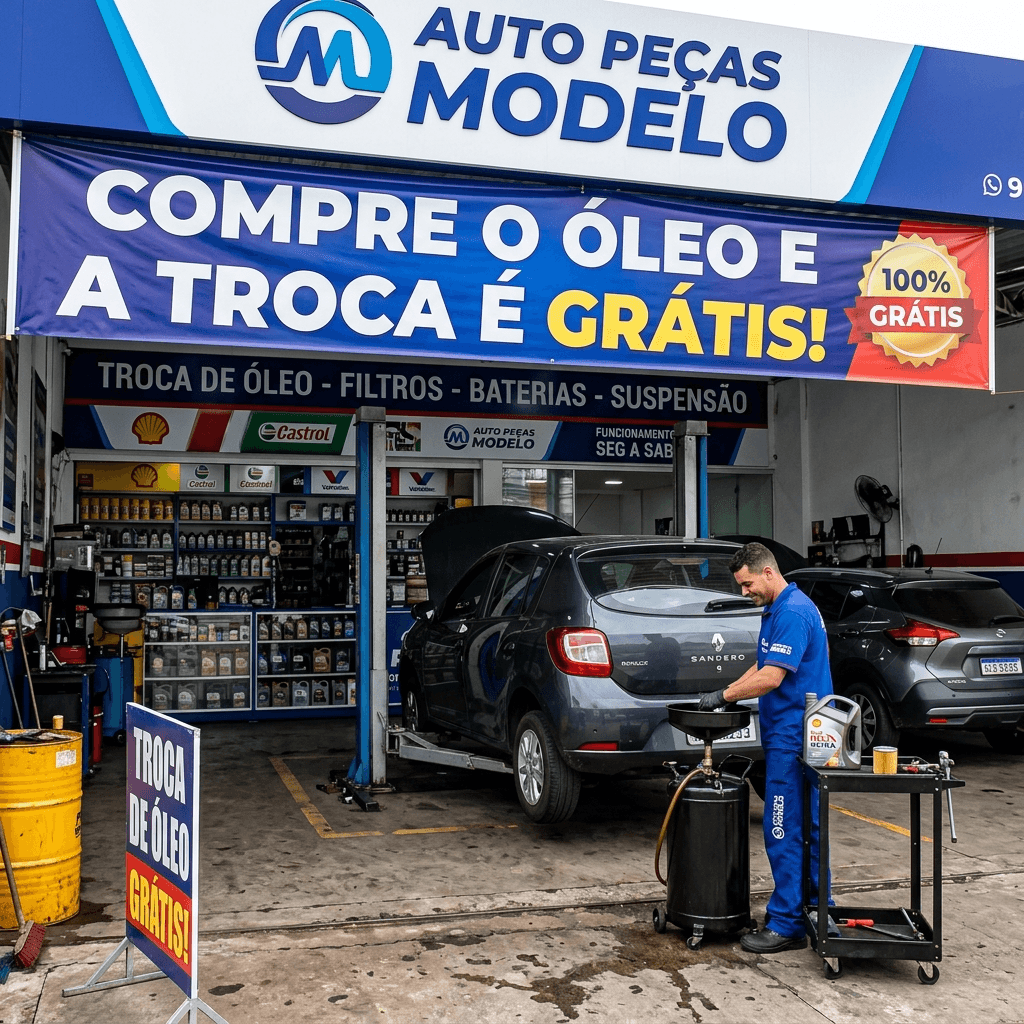 Post de exemplo: compre o óleo — Auto Peças Modelo