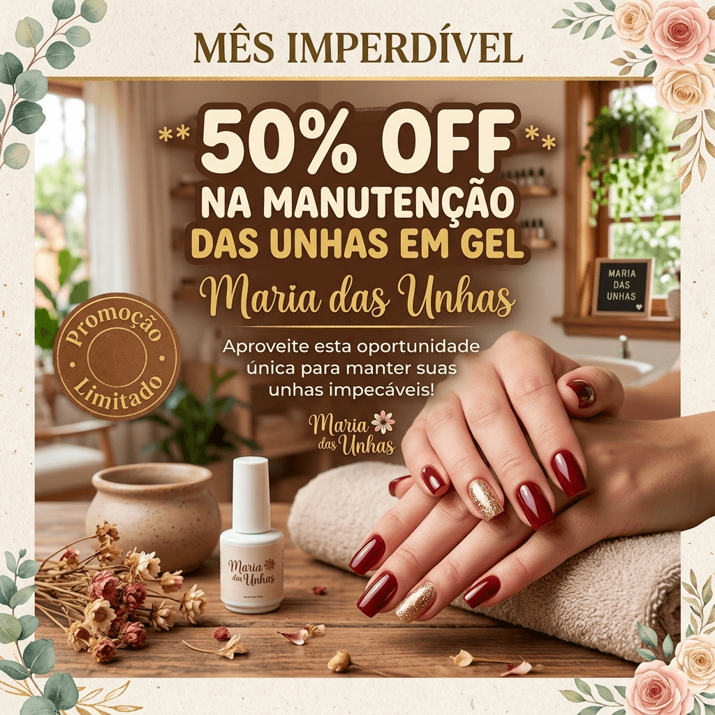 Post de exemplo: unhas em gel — Maria das Unhas