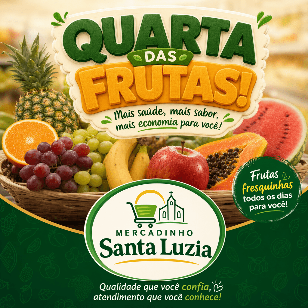 Post de exemplo: quarta das frutas — Mercadinho Santa Luzia