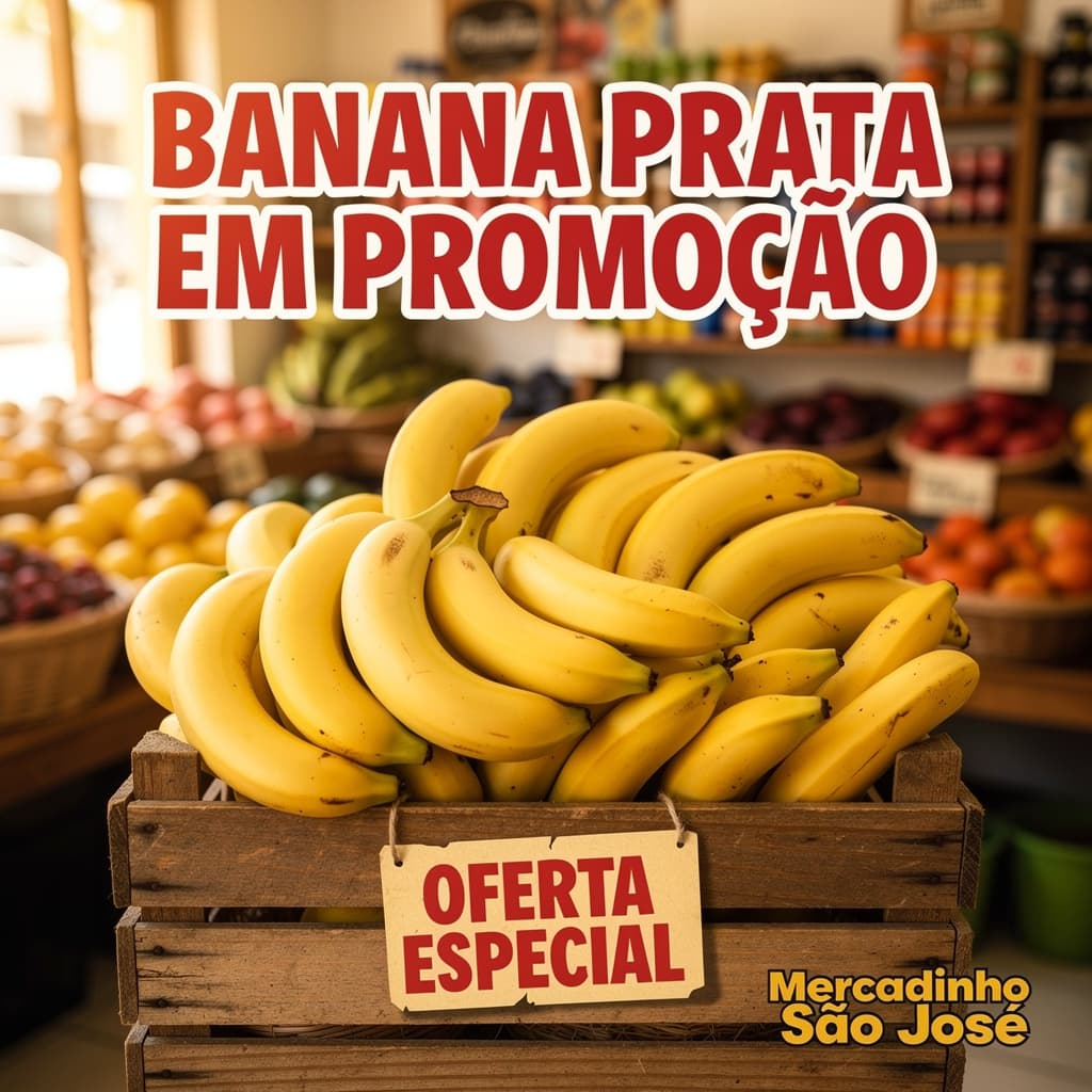 Post de exemplo: banana prata — Mercadinho São José
